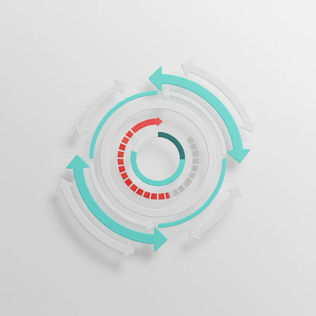 Symbolic representation of Scrum sprint cycle and events