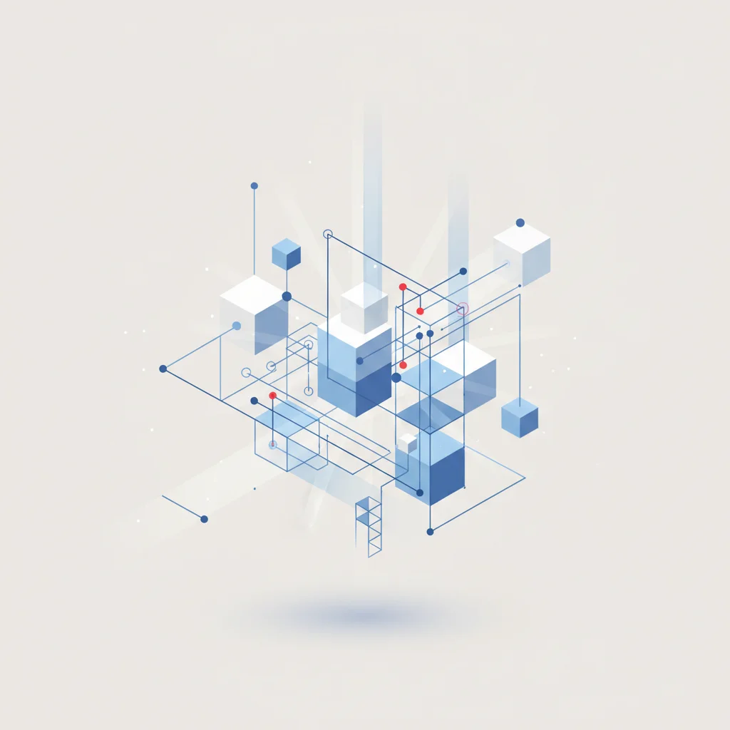 An abstract, professional illustration representing complex algorithmic logic pathways, neural networks, and decision trees, conveying advanced technical reasoning.