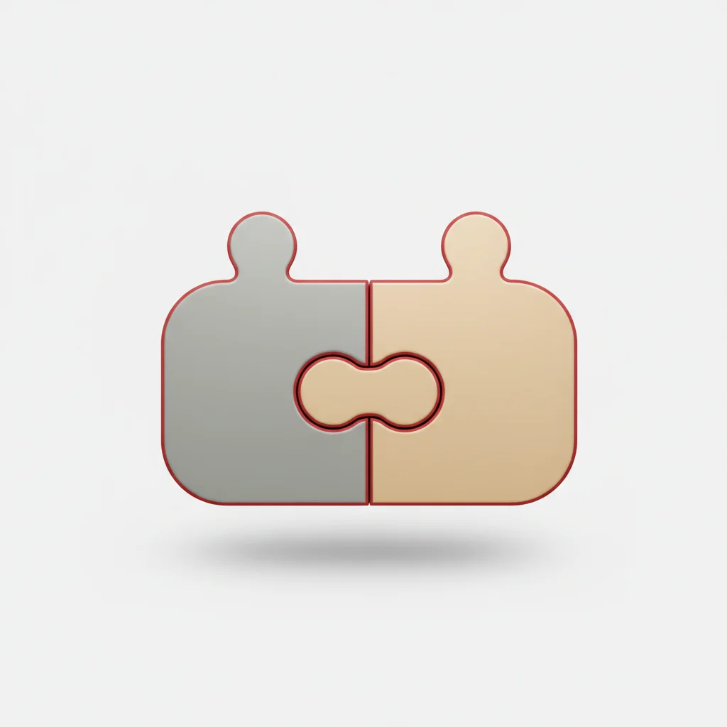 A symbolic editorial illustration representing divided operational responsibilities in cloud environments.