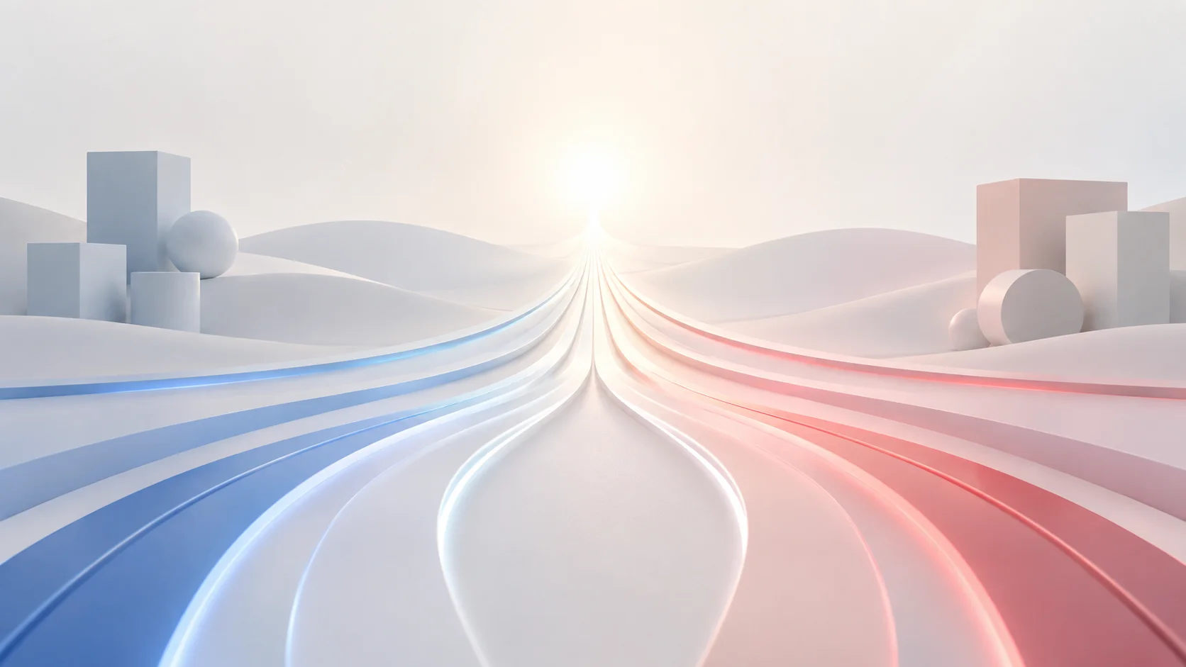 A symbolic pathway splitting into tailored solutions for enterprise and small agency workflows.