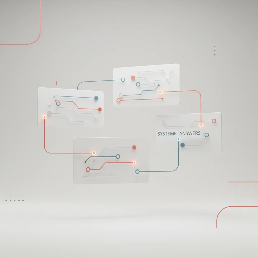 An editorial graphic presenting query-and-response nodes within a clear cloud infrastructure context.