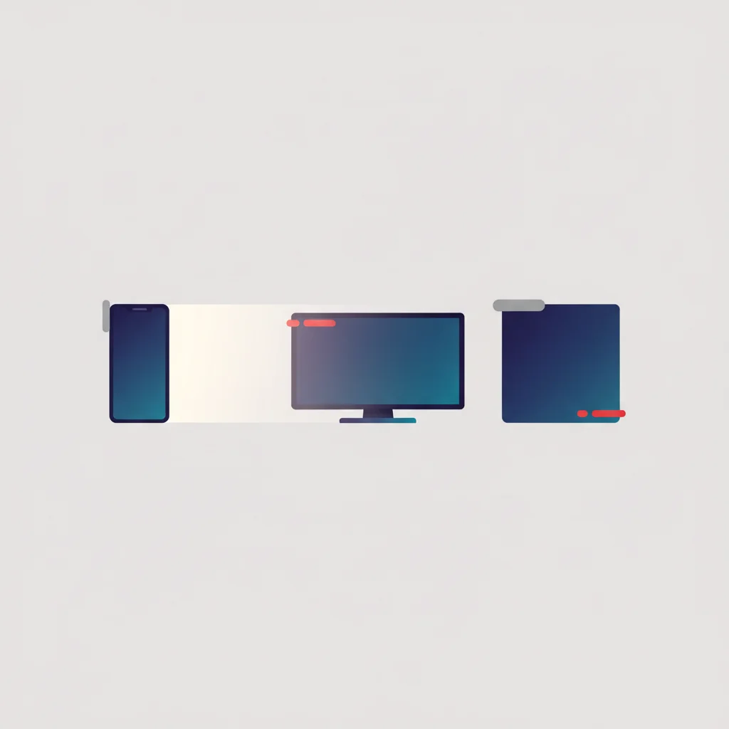 An abstract representation of a single geometric shape being divided and reshuffled into diverse frames, representing asset adaptation.