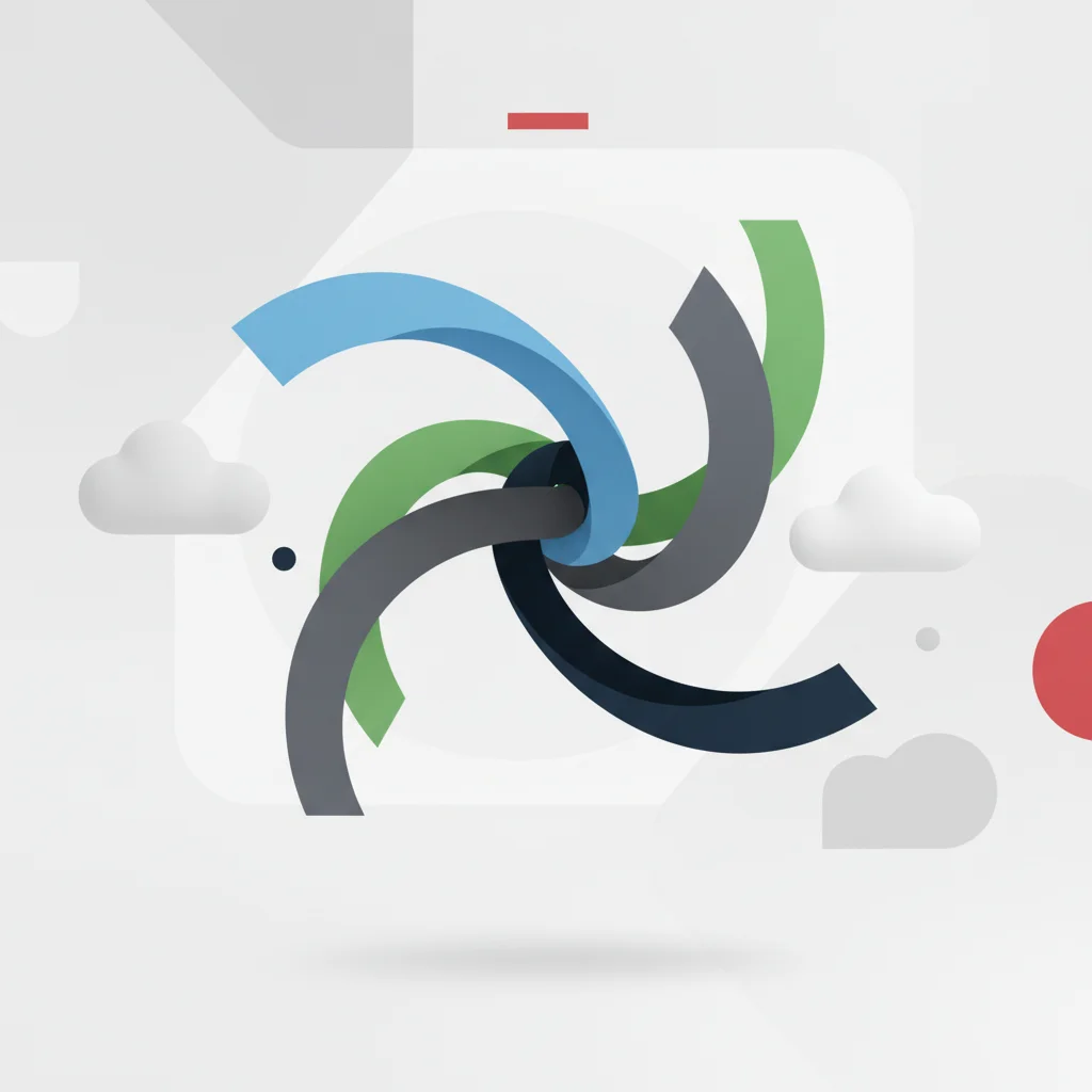 A symbolic editorial depiction of color palettes evoking corporate values