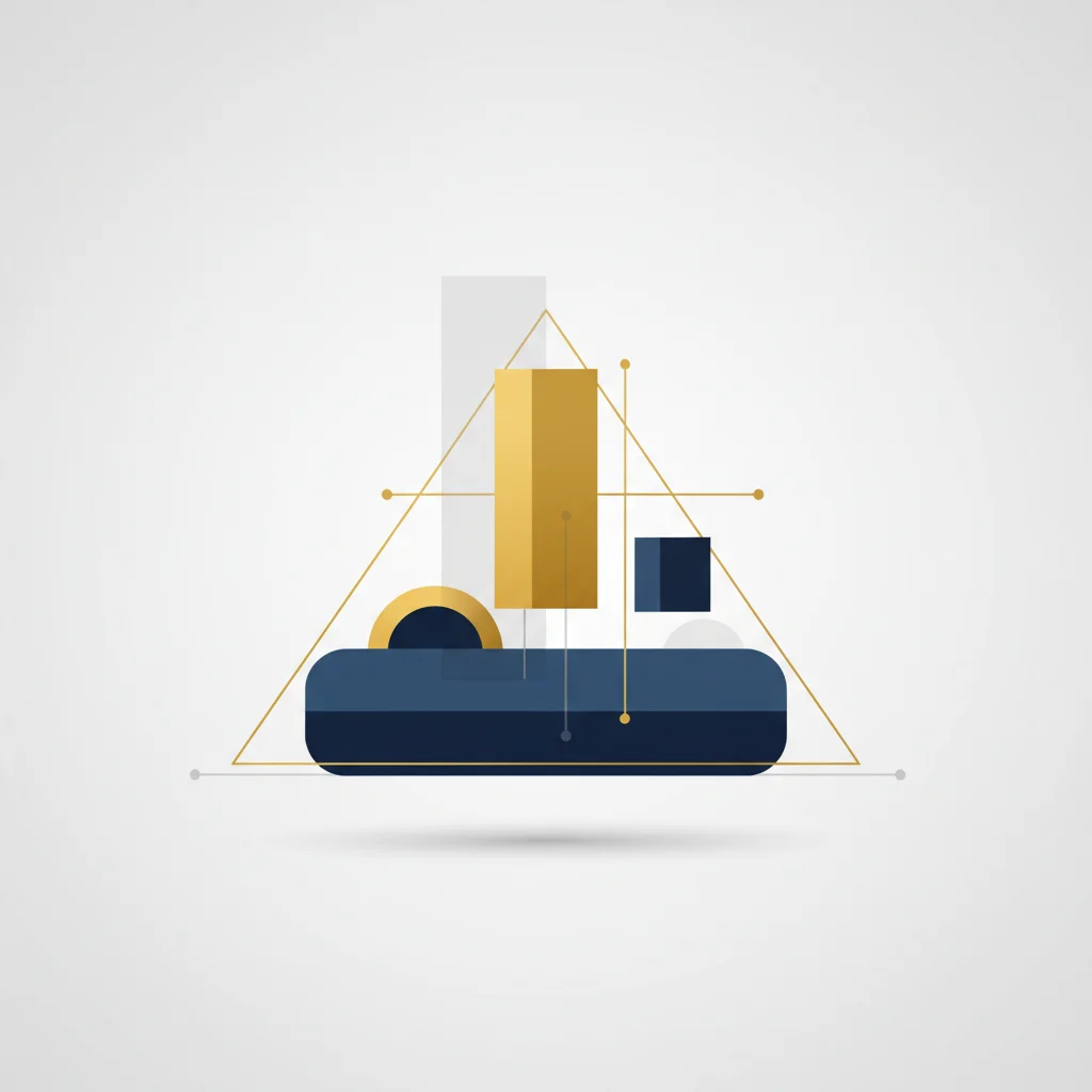 A structured abstract layout demonstrating typographic hierarchy and whitespace