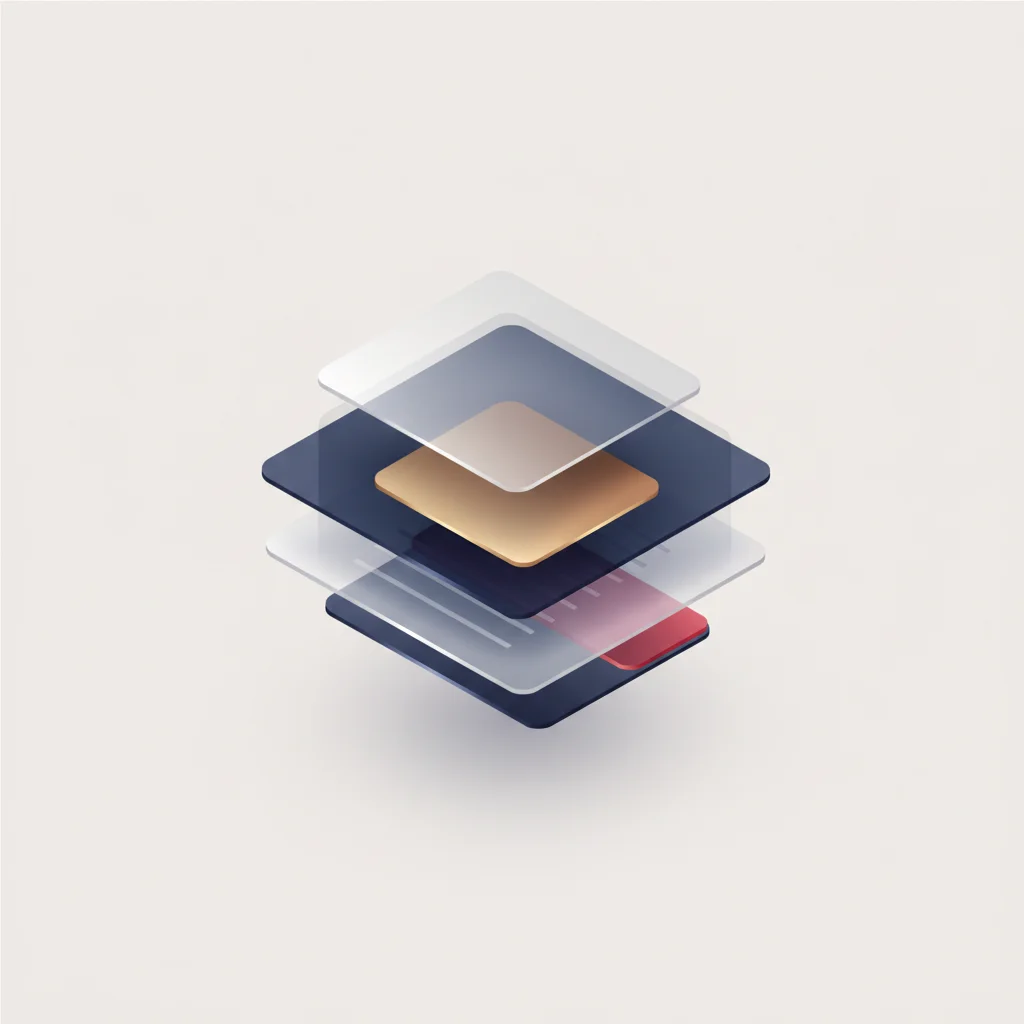 Minimalist editorial illustration representing interconnected data nodes and search analytics concepts