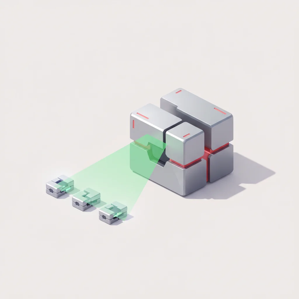 Abstract editorial depiction of a secure connection node checking and vetting external plugin files