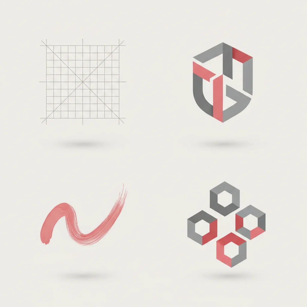 Four distinct quadrants symbolizing accuracy, artistic quality, commercial safety, and deep open-source customization