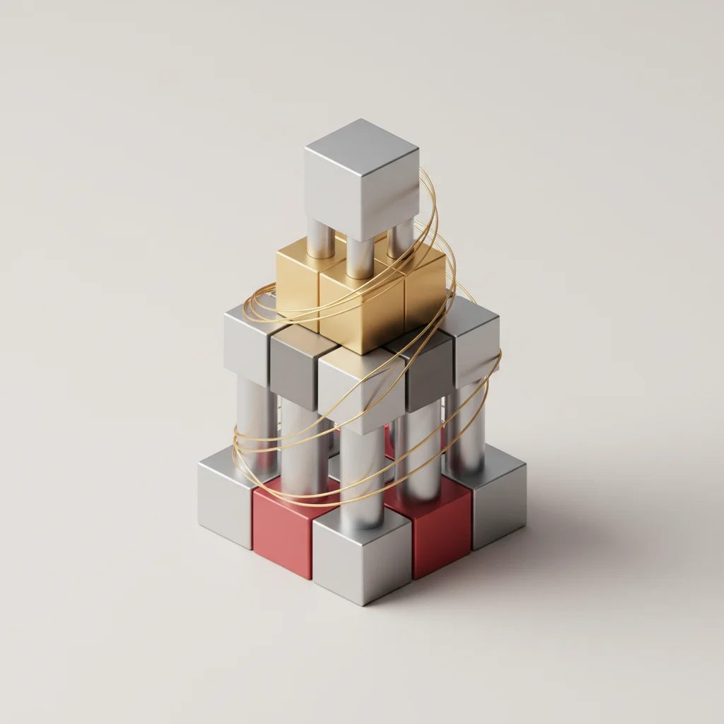 A symbolic representation of an integrated, highly secure, and optimized enterprise system