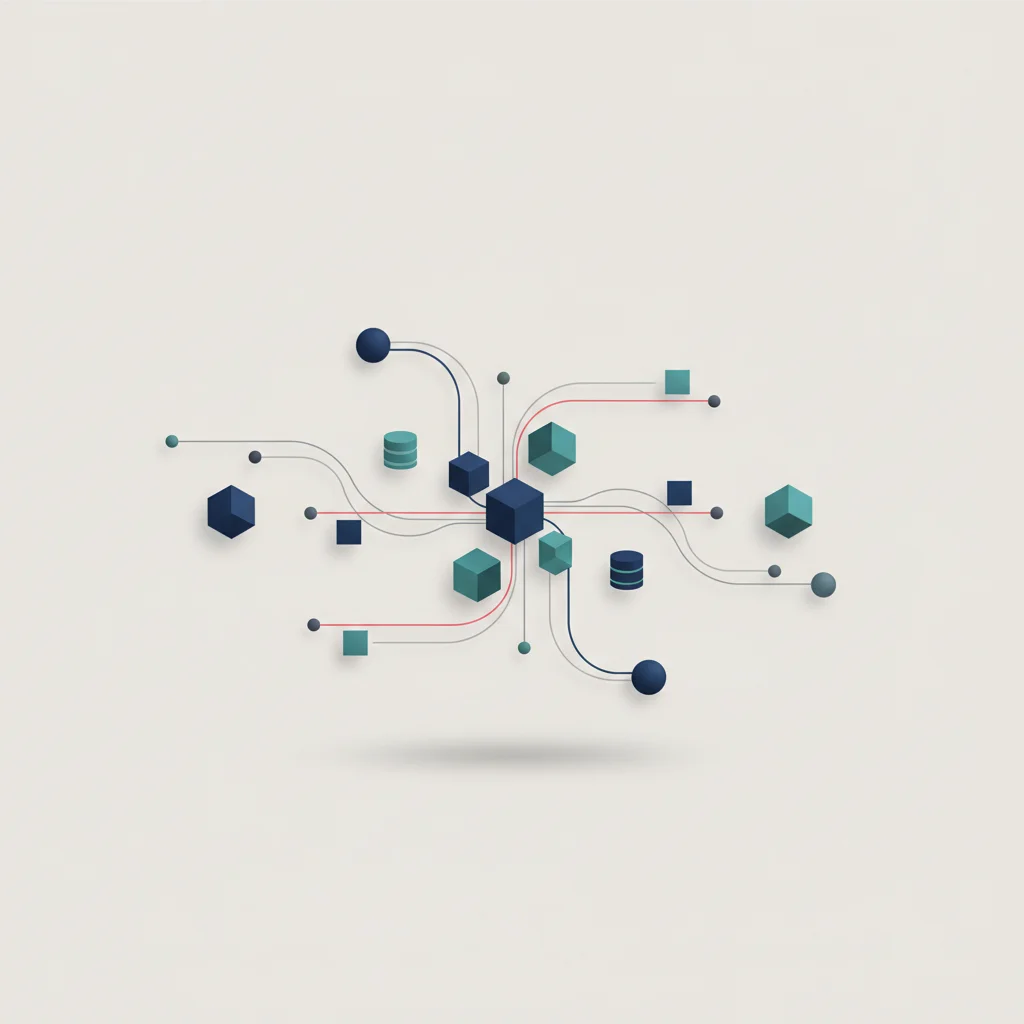 A secure conceptual ecosystem of software modules exchanging data securely
