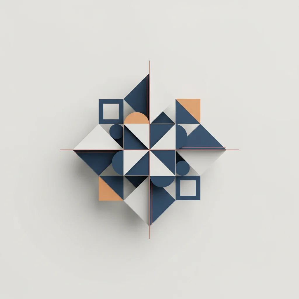 A symbolic editorial illustration depicting the convergence of brand identity and user experience design