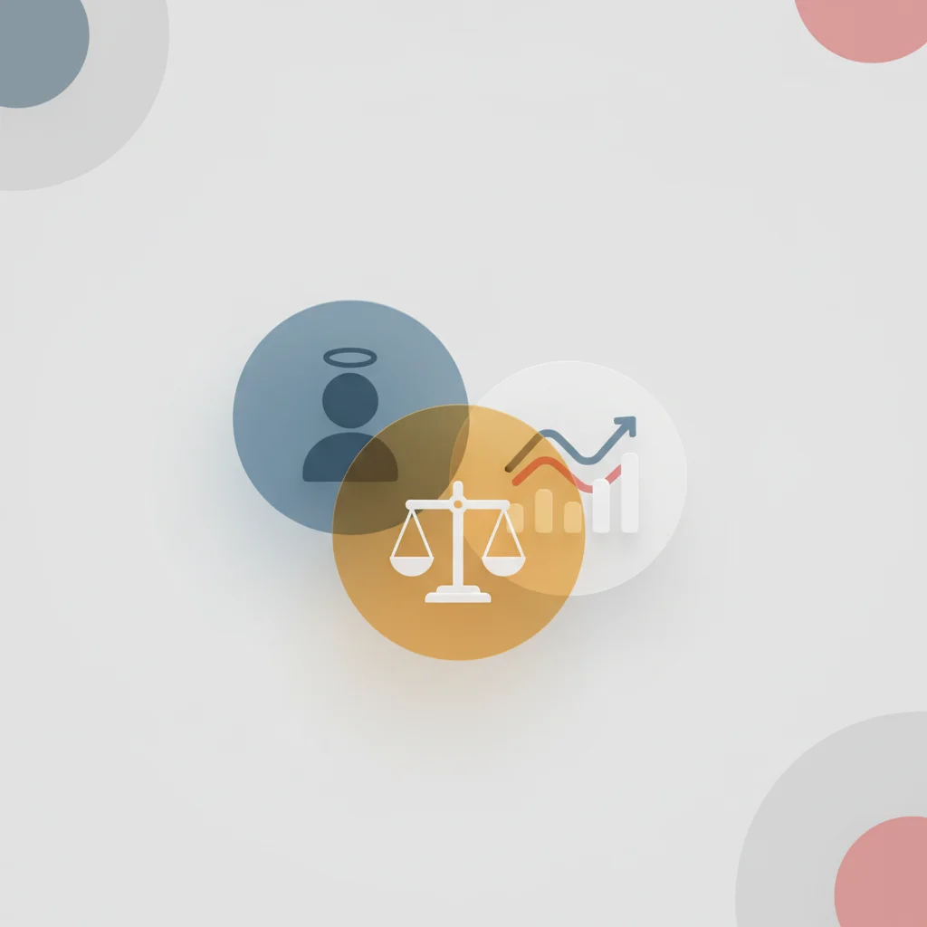 An editorial graphic showing stylized target personas overlapping with legal lock icons and analytical graphs