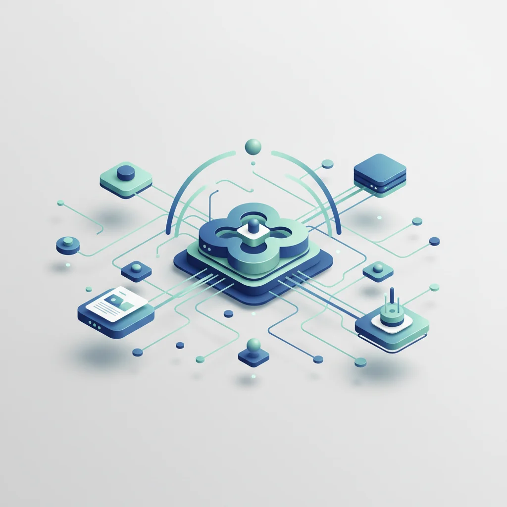 A symbolic editorial illustration of a unified network operating under an unbroken secure framework
