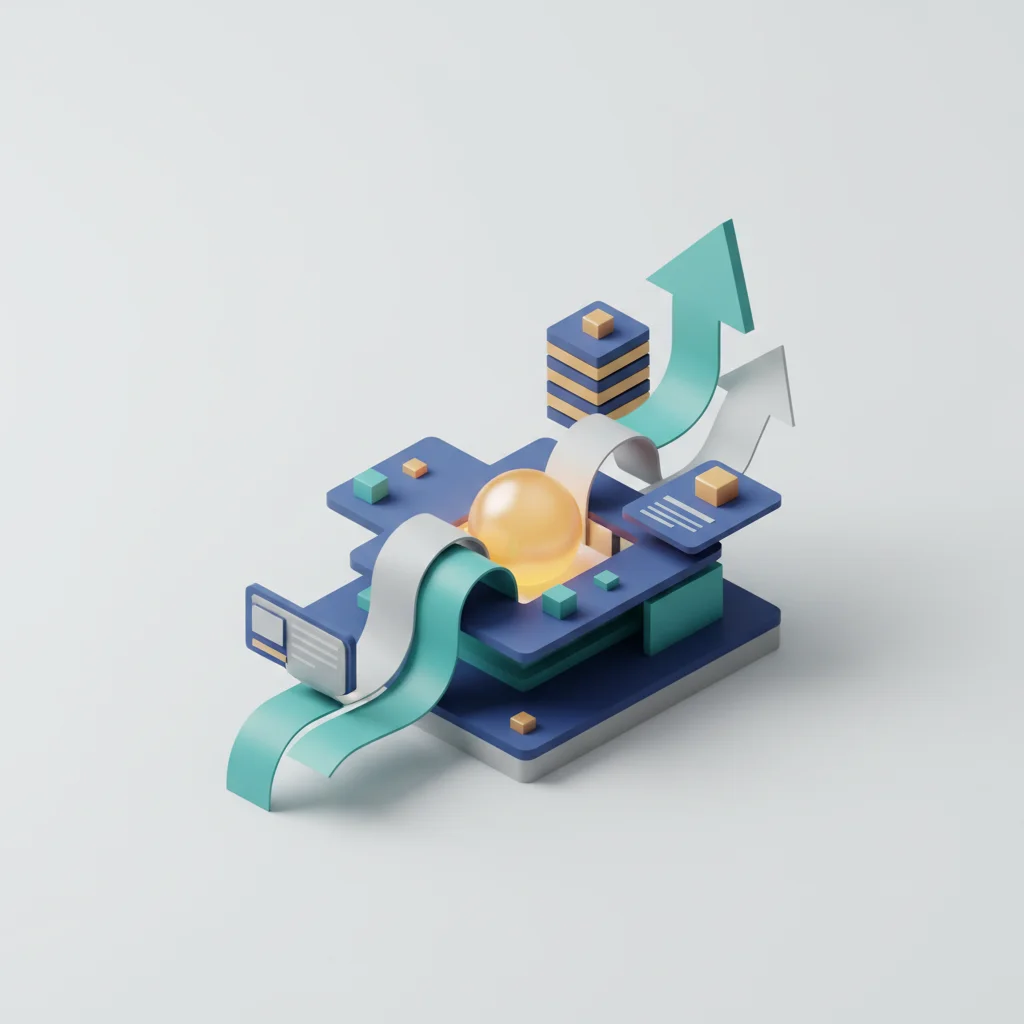 Conceptual editorial illustration depicting an accessible visual interface integrating seamless semantic layers