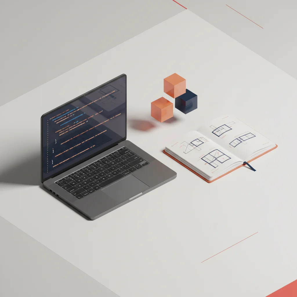 Stylized concept representing the cost distribution of a self-taught developer's workstation and software licensing