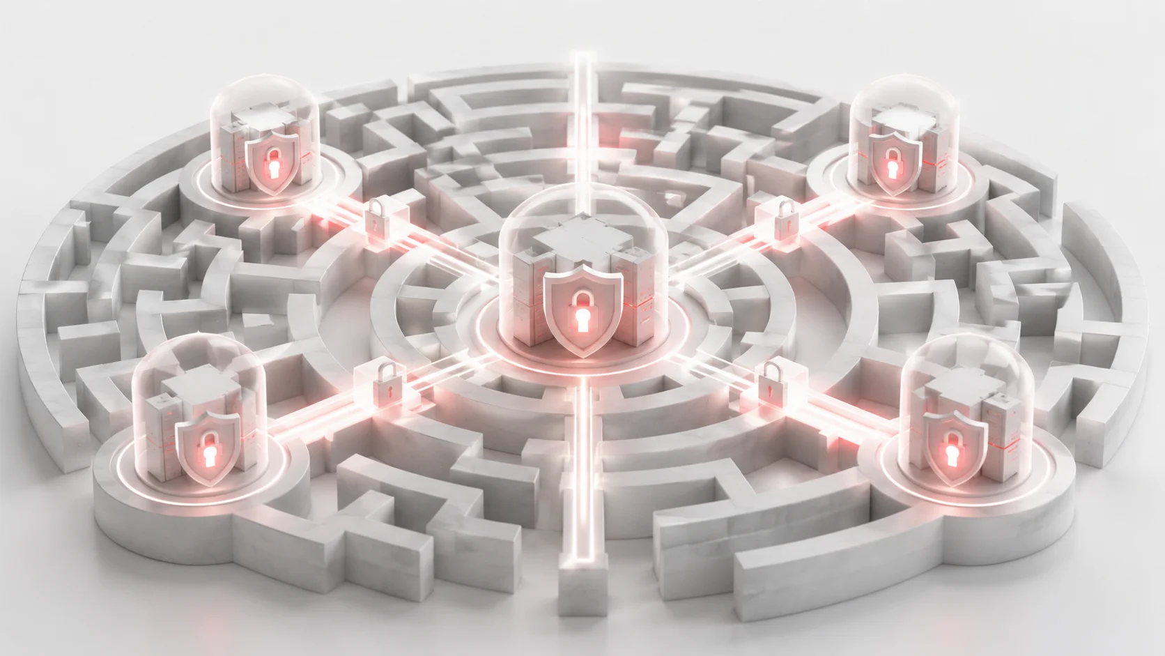 Kubernetes güvenlik ve karmaşıklık risklerini tasvir eden kavramsal görsel