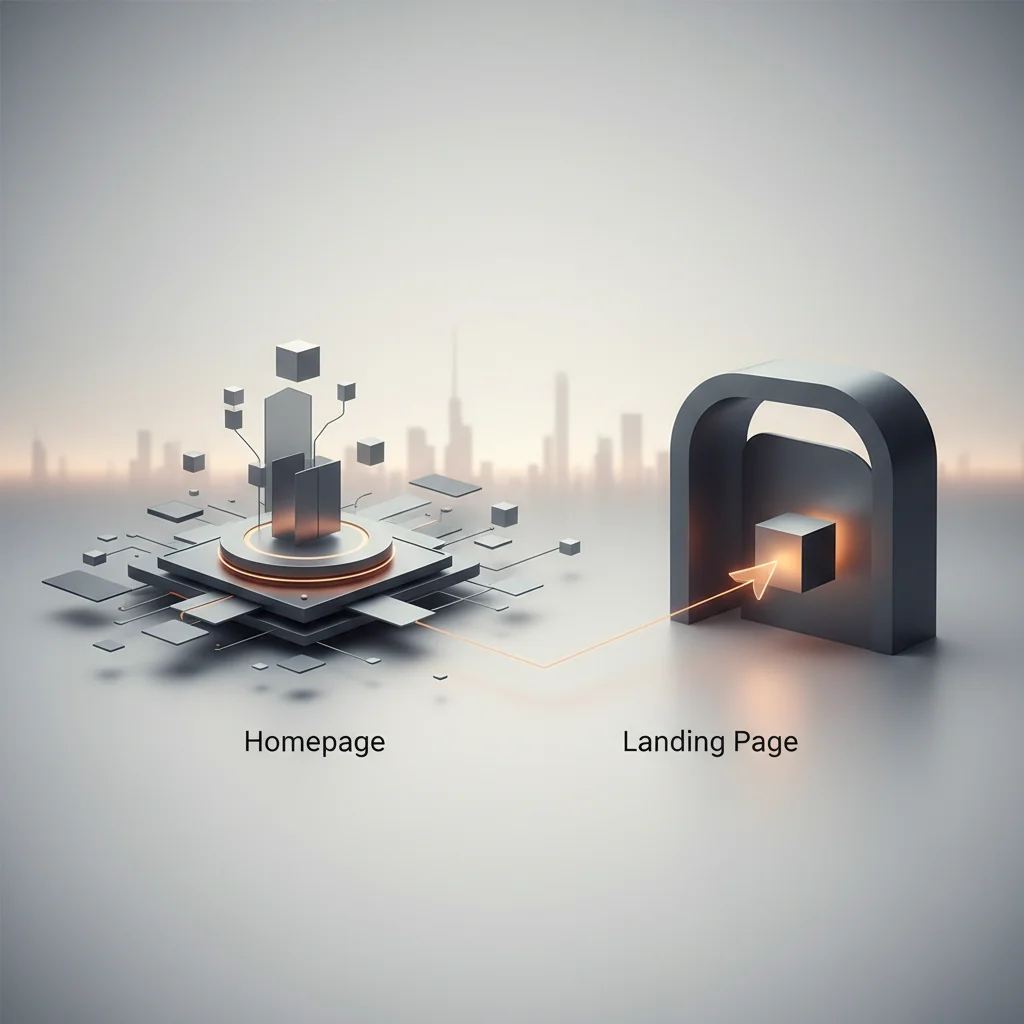 Featured image for Landing Page vs Homepage: What's the Difference?