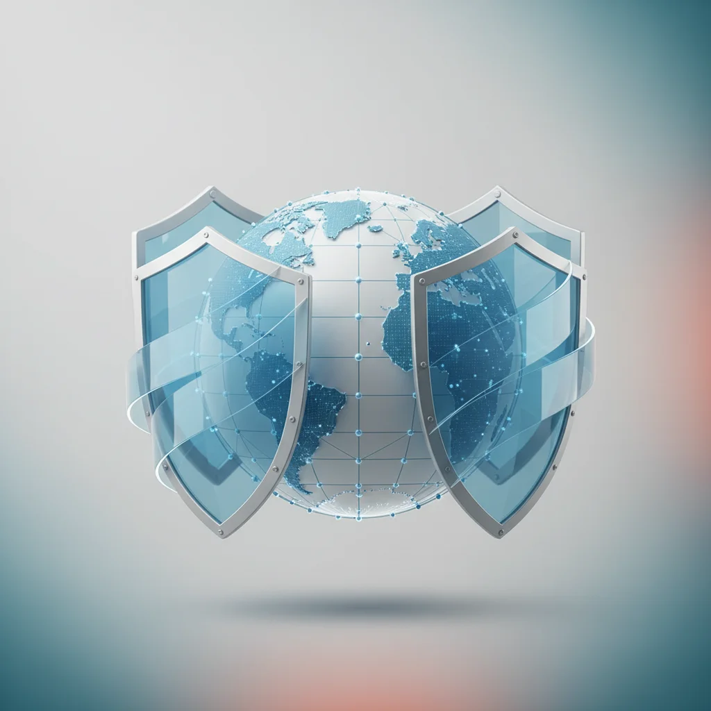 OWASP siber güvenlik organizasyonu ve açık kaynak ekosistemini temsil eden dijital ağ simgesi
