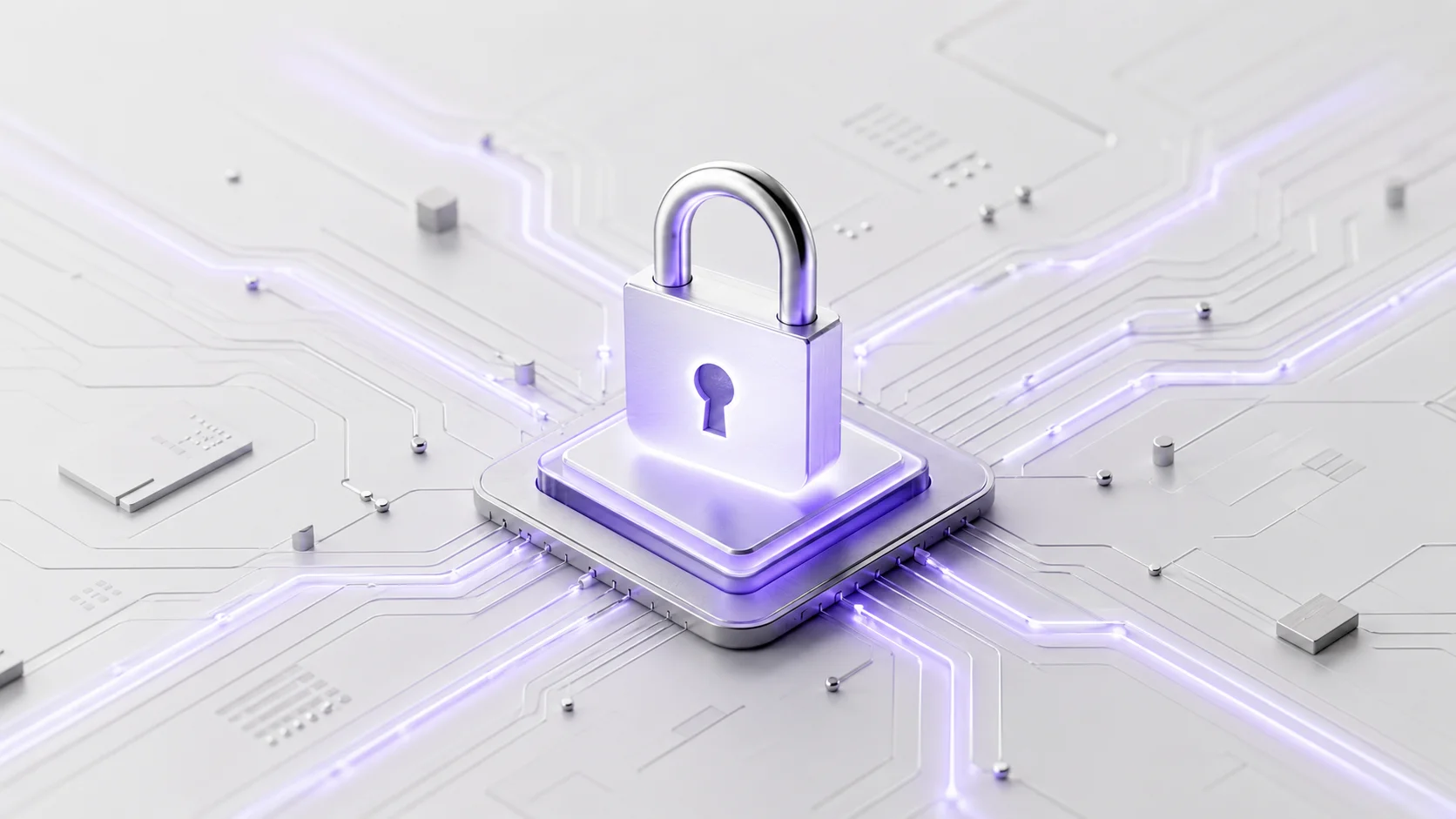 HTTPS protokolü ve HMAC dijital imzaları ile korunan güvenli bir sunucu ağını gösteren editoryal illüstrasyon