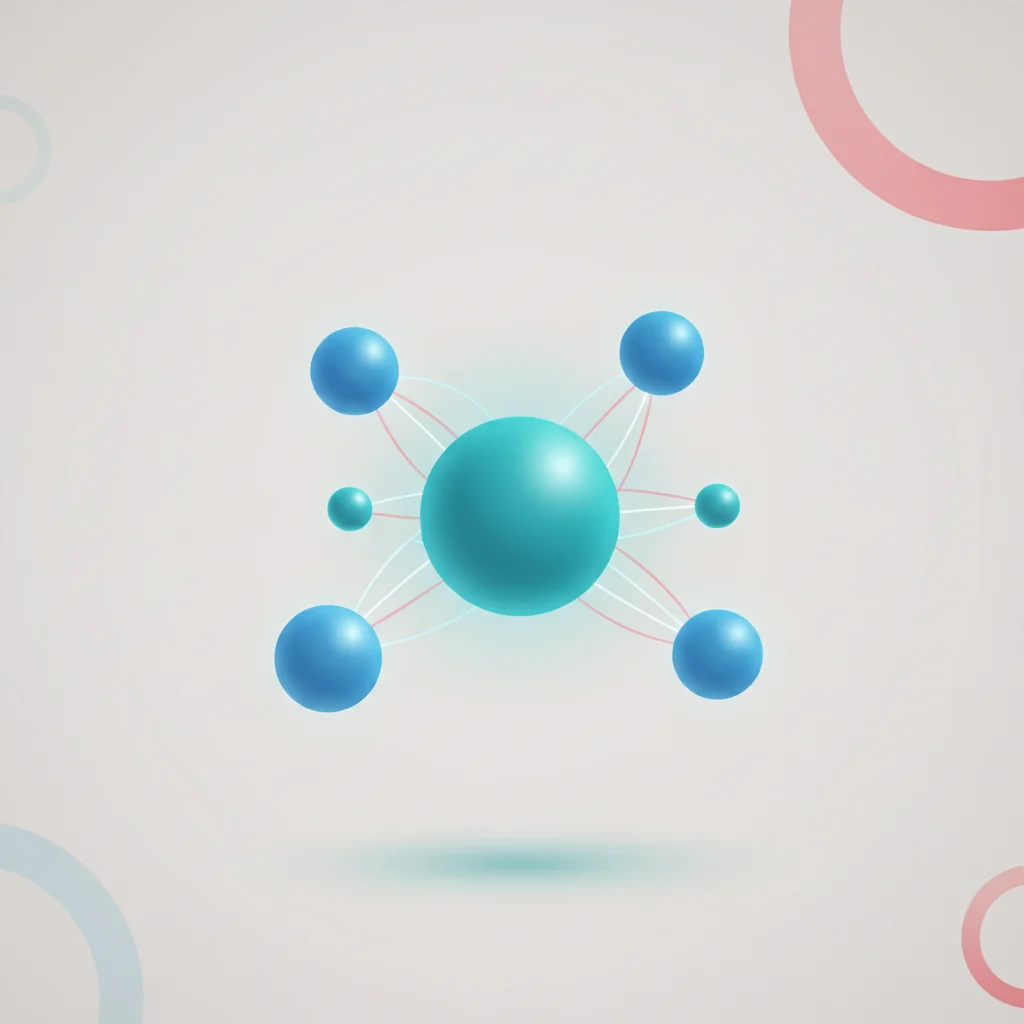 A professional editorial illustration showing interconnected abstract nodes and lines representing web link structures and authority transfer