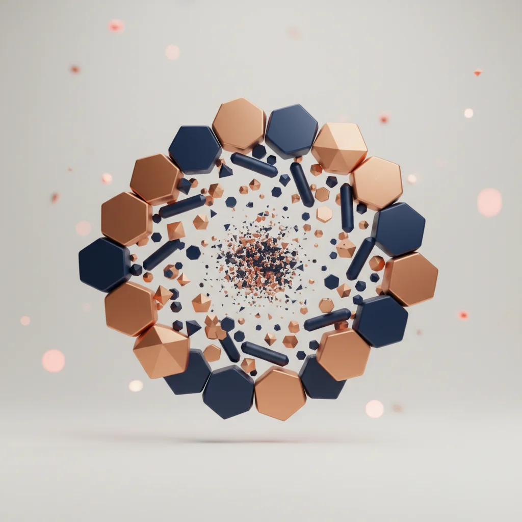 Abstract conceptual visualization comparing varying volumetric scales of linguistic structures