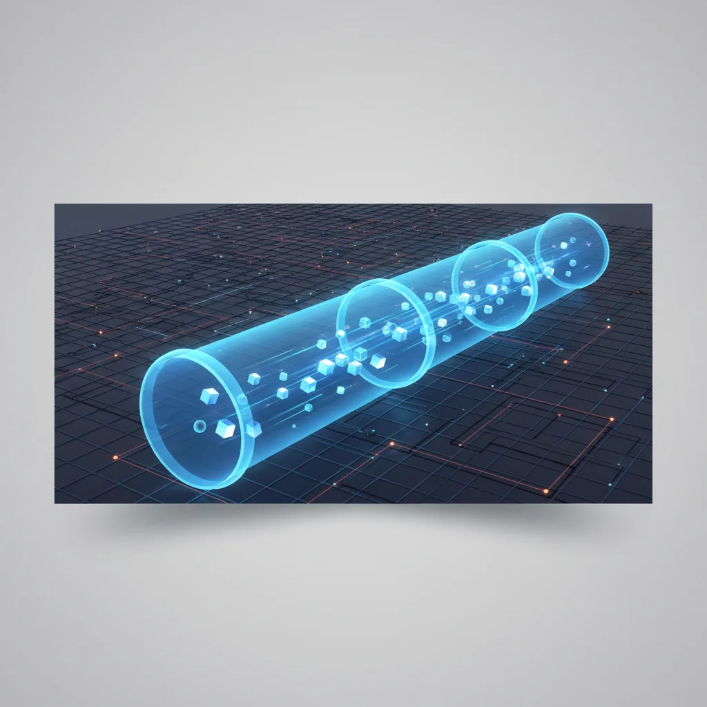 Conceptual illustration of an encrypted data tunnel safeguarding communications across public networks