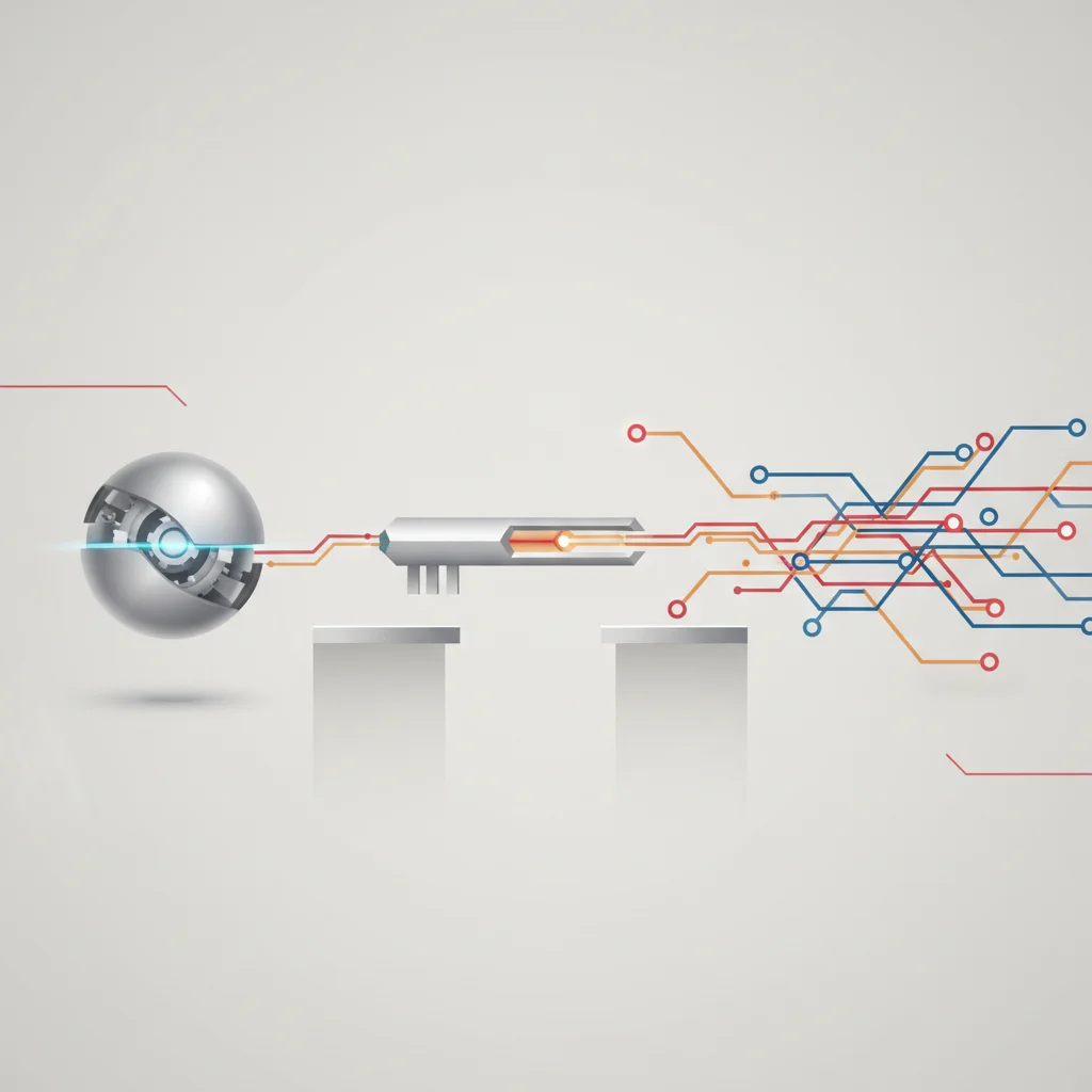 Conceptual illustration highlighting the separation between code defect, exploit tool, and systemic compromise
