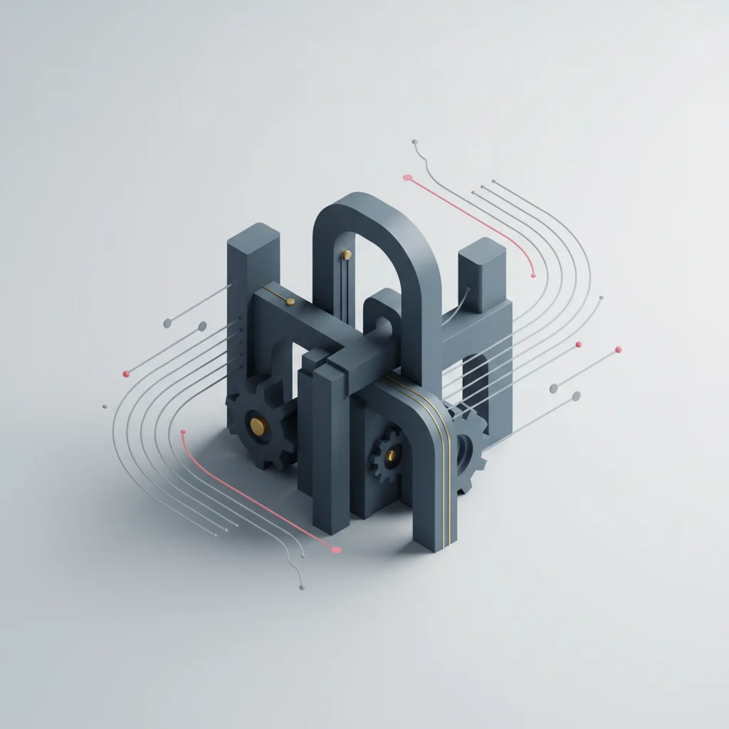 Architectural illustration representing software delivery velocity and stability