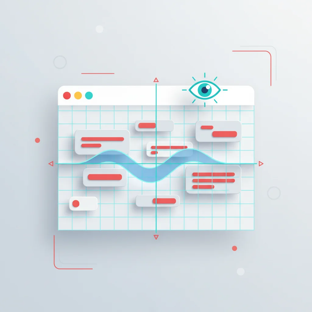 A professional conceptual illustration showing a data-flow pipeline from a scrolling user action to target image rendering.