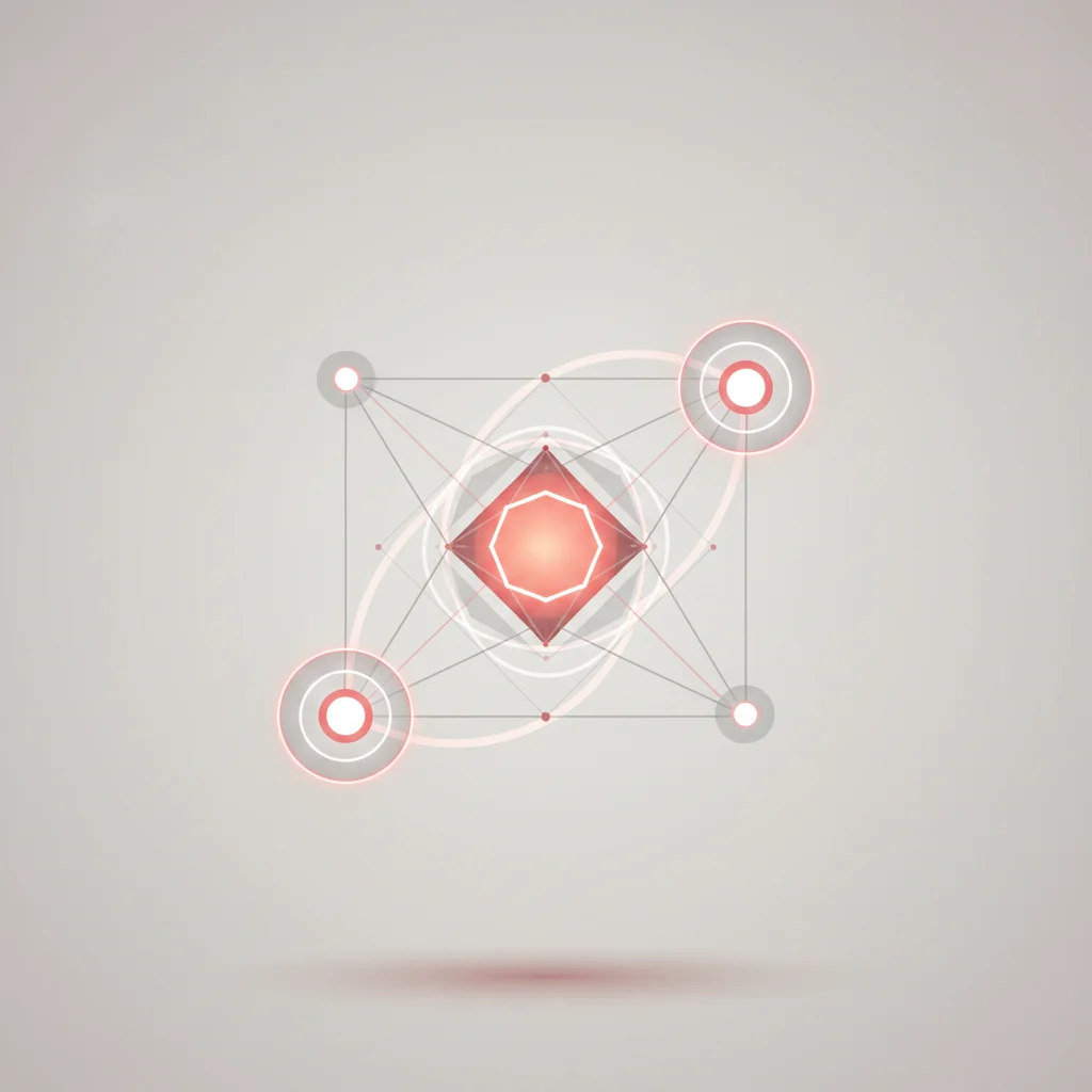A symbolic visual showing a scale balancing security needs, technical integration, and costs