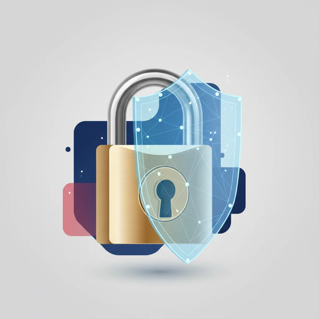 A symbolic depiction of a classic lock transforming into an advanced electronic security seal
