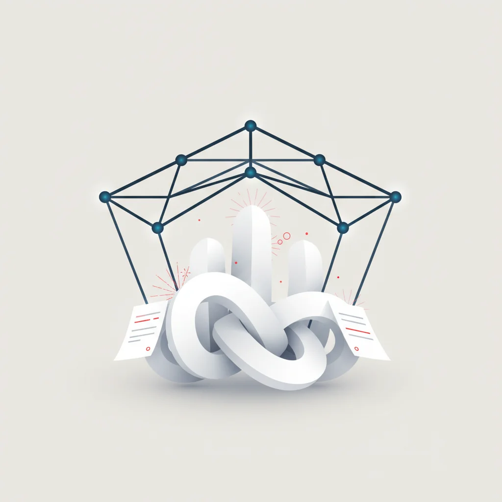 An abstract editorial illustration showing business stability and resilience through secure digital pathways