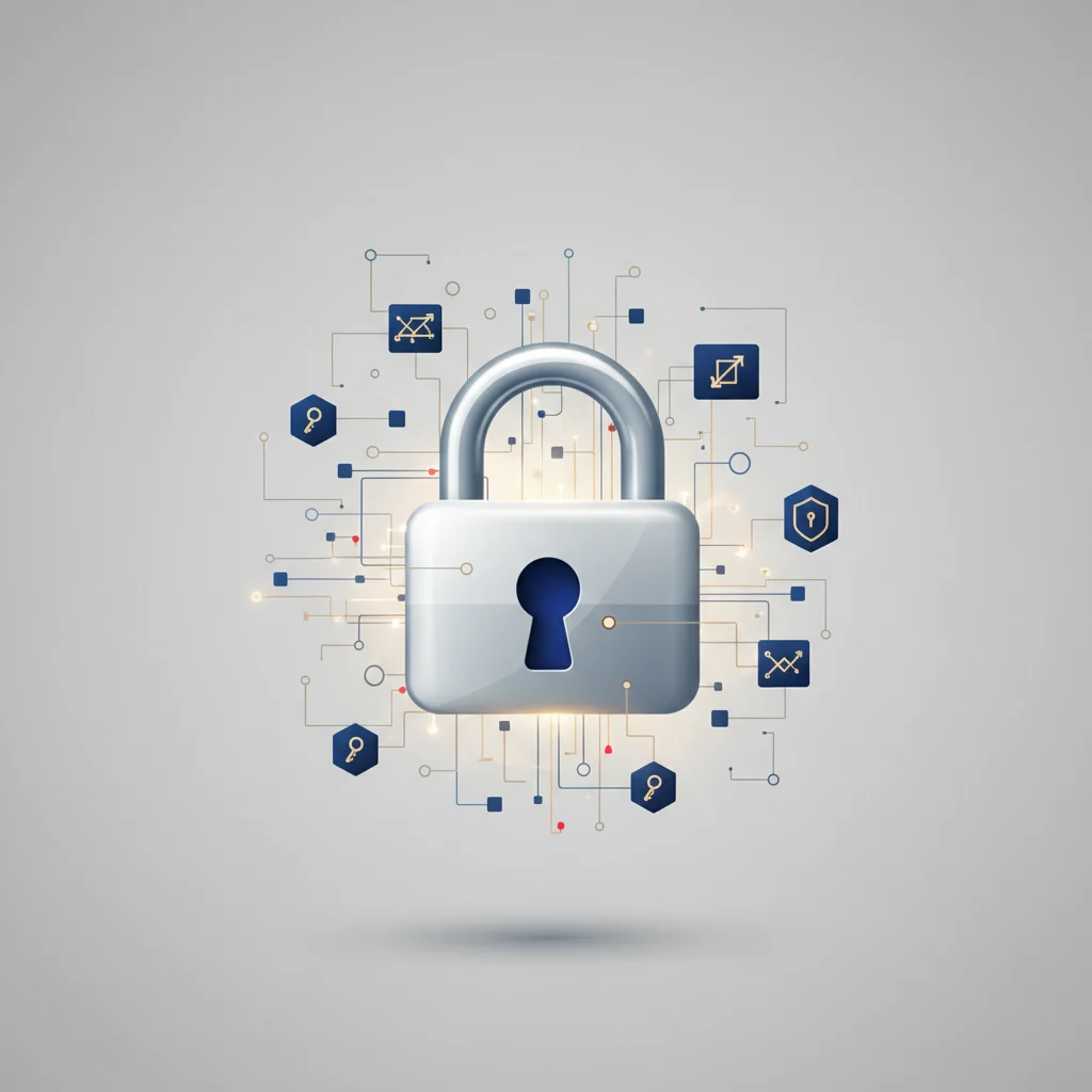 An editorial digital graphic depicting an IT manager resetting cryptographic security keys and user credentials across cloud networks.