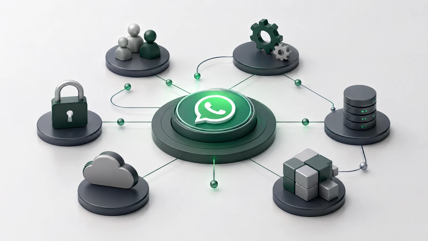 WhatsApp Business API ve kurumsal iletişim entegrasyonu kavramsal görseli