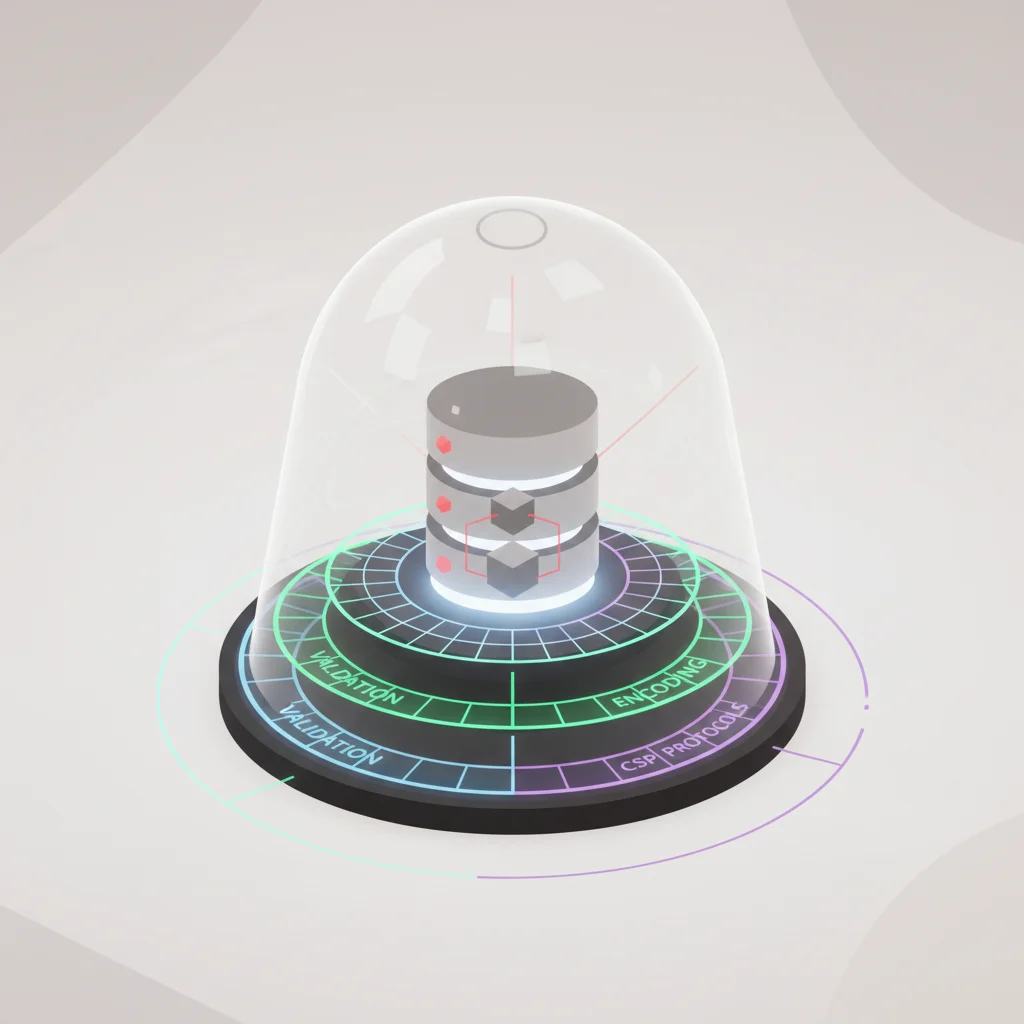 A symbolic representation of layered application defense and encryption policies