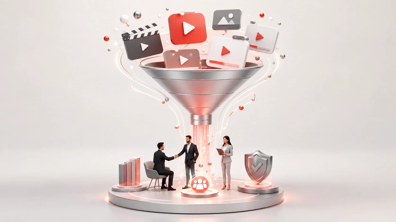 Video pazarlama hunisi, lead üretimi ve kurumsal ROI simgeleri